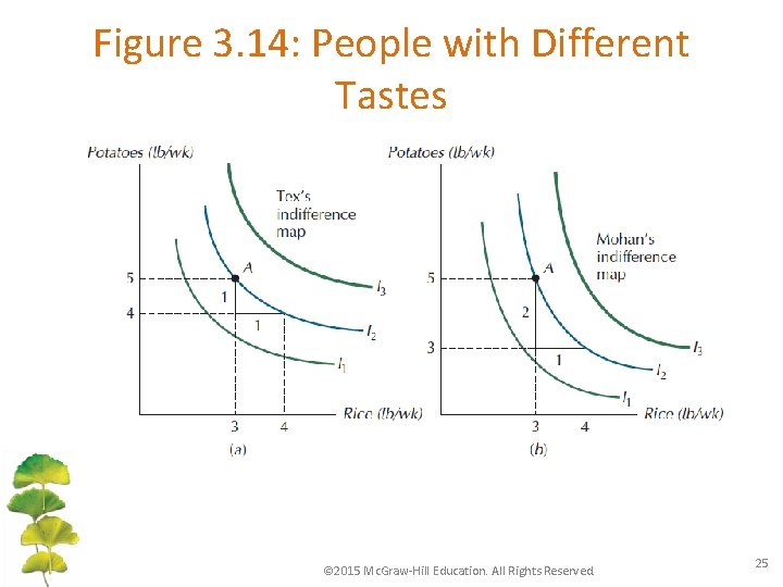 Figure 3. 14: People with Different Tastes © 2015 Mc. Graw-Hill Education. All Rights
