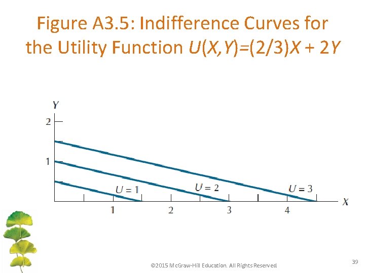 Figure A 3. 5: Indifference Curves for the Utility Function U(X, Y)=(2/3)X + 2