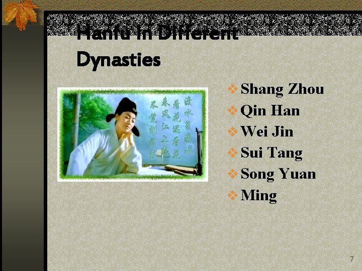 Hanfu In Different Dynasties v Shang Zhou v Qin Han v Wei Jin v