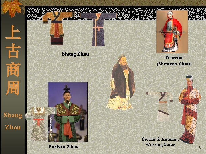 上 古 商 周 Shang Zhou Warrior (Western Zhou) Shang Zhou Eastern Zhou Spring