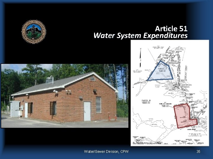 Article 51 Water System Expenditures Water/Sewer Division, CPW 35 