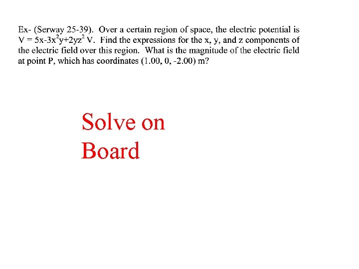 Solve on Board 