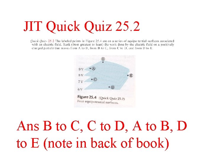JIT Quick Quiz 25. 2 Ans B to C, C to D, A to