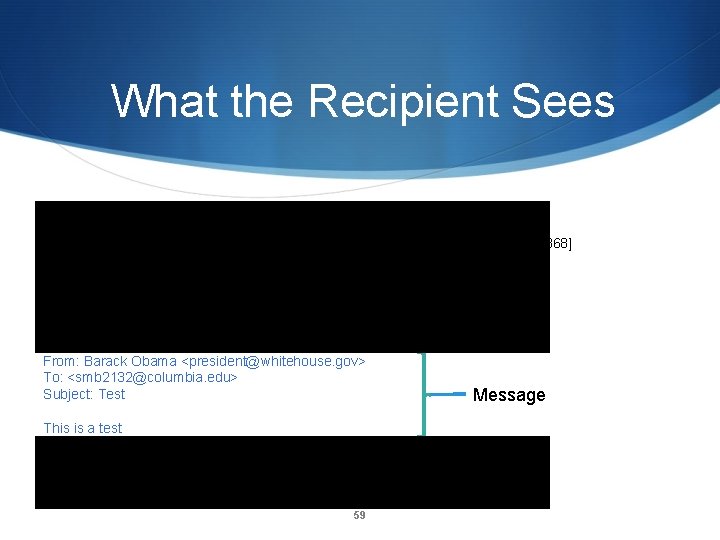 What the Recipient Sees 220 machshav. com ESMTP Exim 4. 82 Tue, 11 Mar