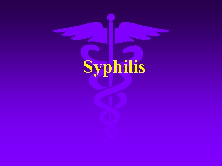 Syphilis 