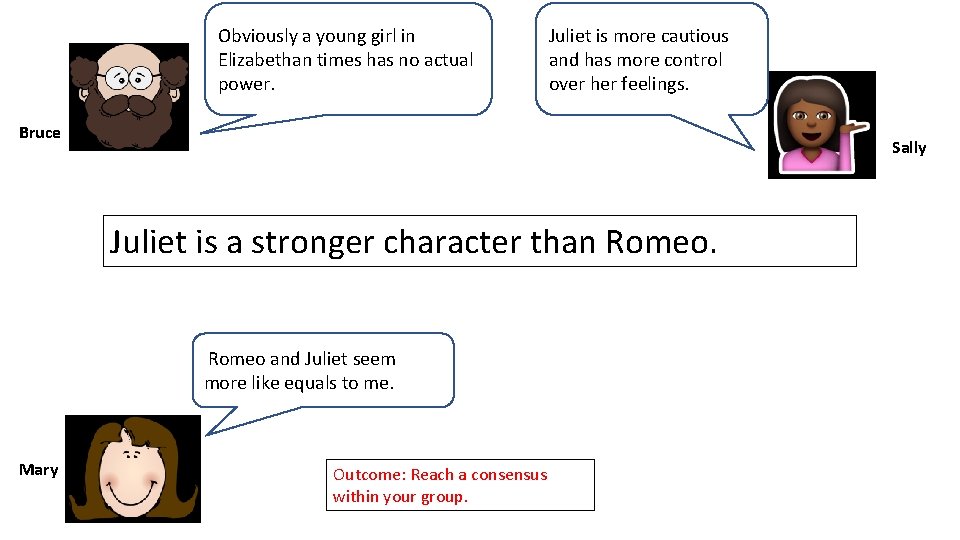 Obviously a young girl in Elizabethan times has no actual power. Juliet is more