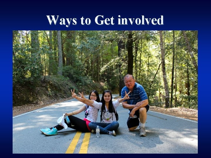 Ways to Get involved 