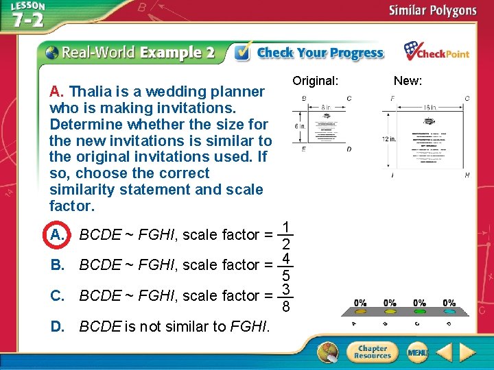 A. Thalia is a wedding planner who is making invitations. Determine whether the size