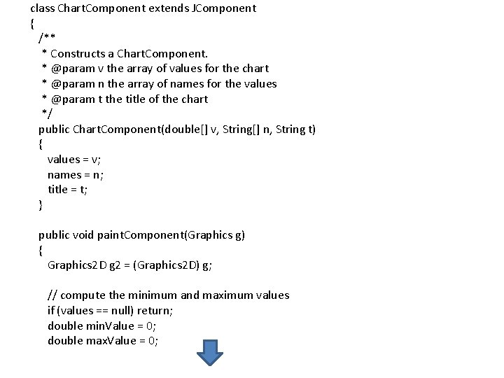 class Chart. Component extends JComponent { /** * Constructs a Chart. Component. * @param