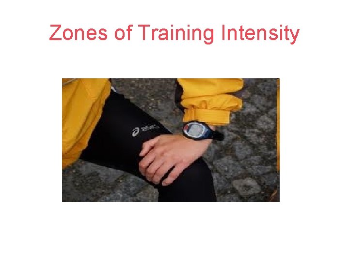 Zones of Training Intensity 