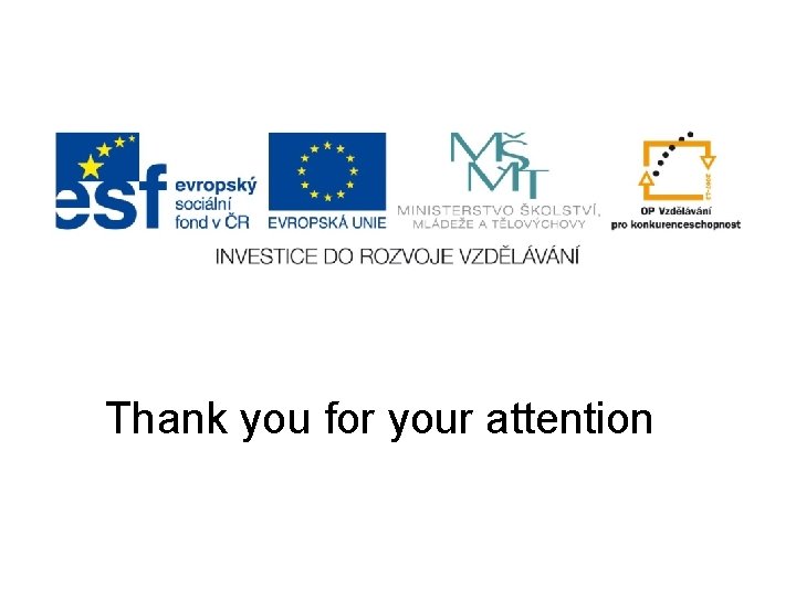 Thank you for your attention 