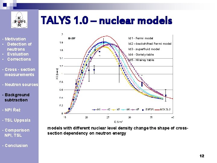 TALYS 1. 0 – nuclear models - Motivation • Detection of neutrons • Evaluation