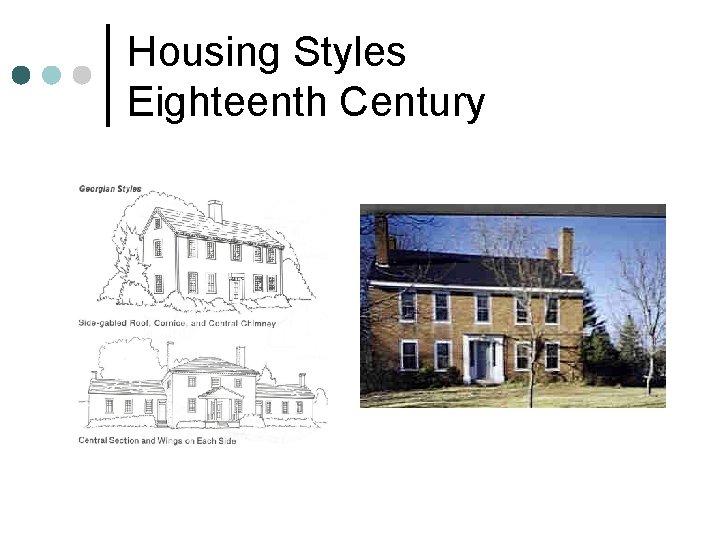 Housing Styles Eighteenth Century 