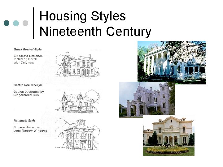Housing Styles Nineteenth Century 
