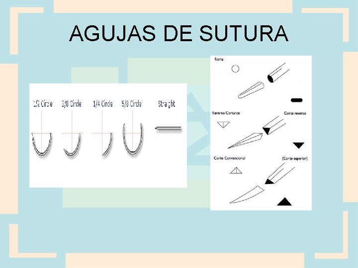 AGUJAS DE SUTURA 