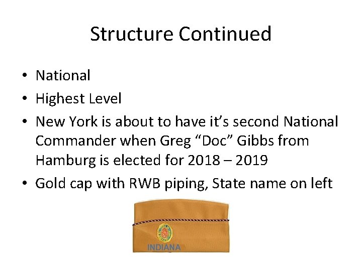 Structure Continued • National • Highest Level • New York is about to have Structure Continued • National • Highest Level • New York is about to have