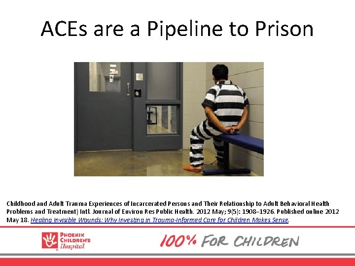 ACEs are a Pipeline to Prison Childhood and Adult Trauma Experiences of Incarcerated Persons