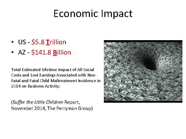 Economic Impact • US - $5. 8 Trillion • AZ - $141. 8 Billion