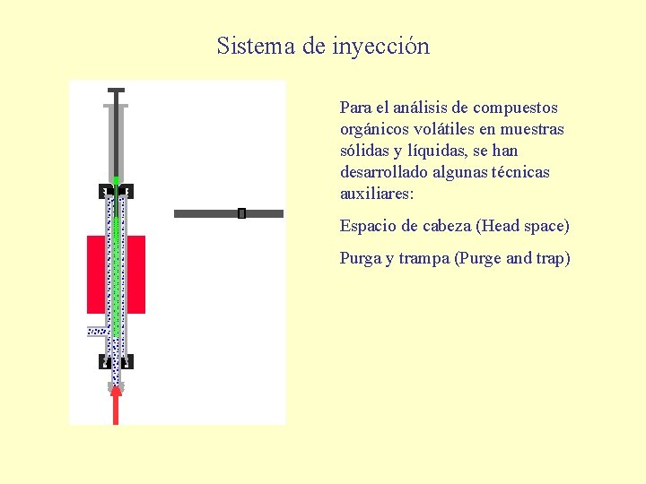 Sistema de inyección Para el análisis de compuestos orgánicos volátiles en muestras sólidas y