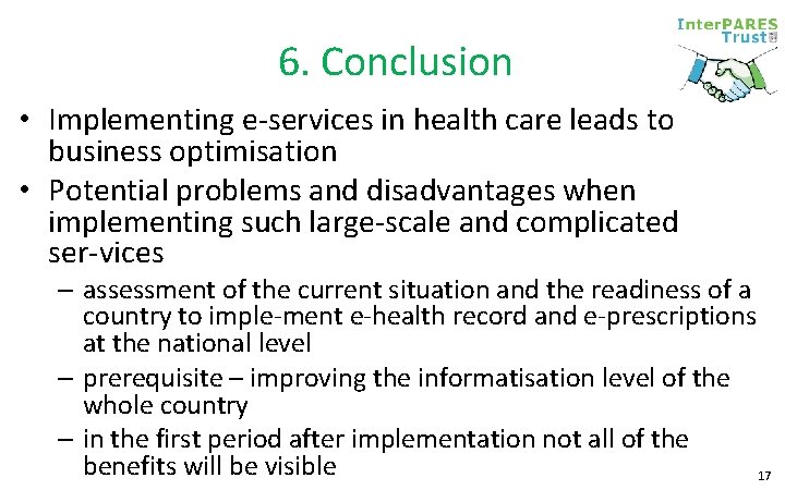 Development Of Health Care Eservices In The European