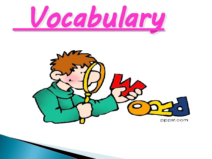 Vocabulary 