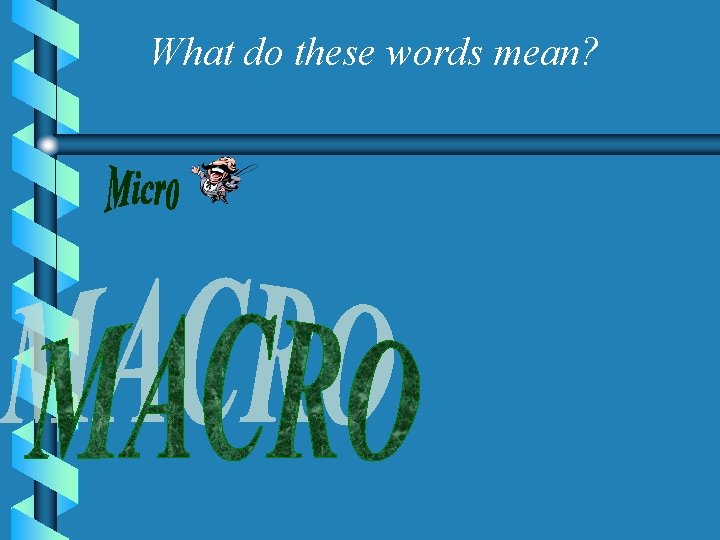 What do these words mean? 