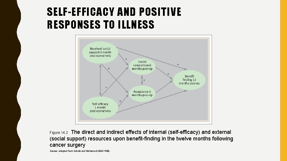 SELF-EFFICACY AND POSITIVE RESPONSES TO ILLNESS The direct and indirect effects of internal (self-efficacy)