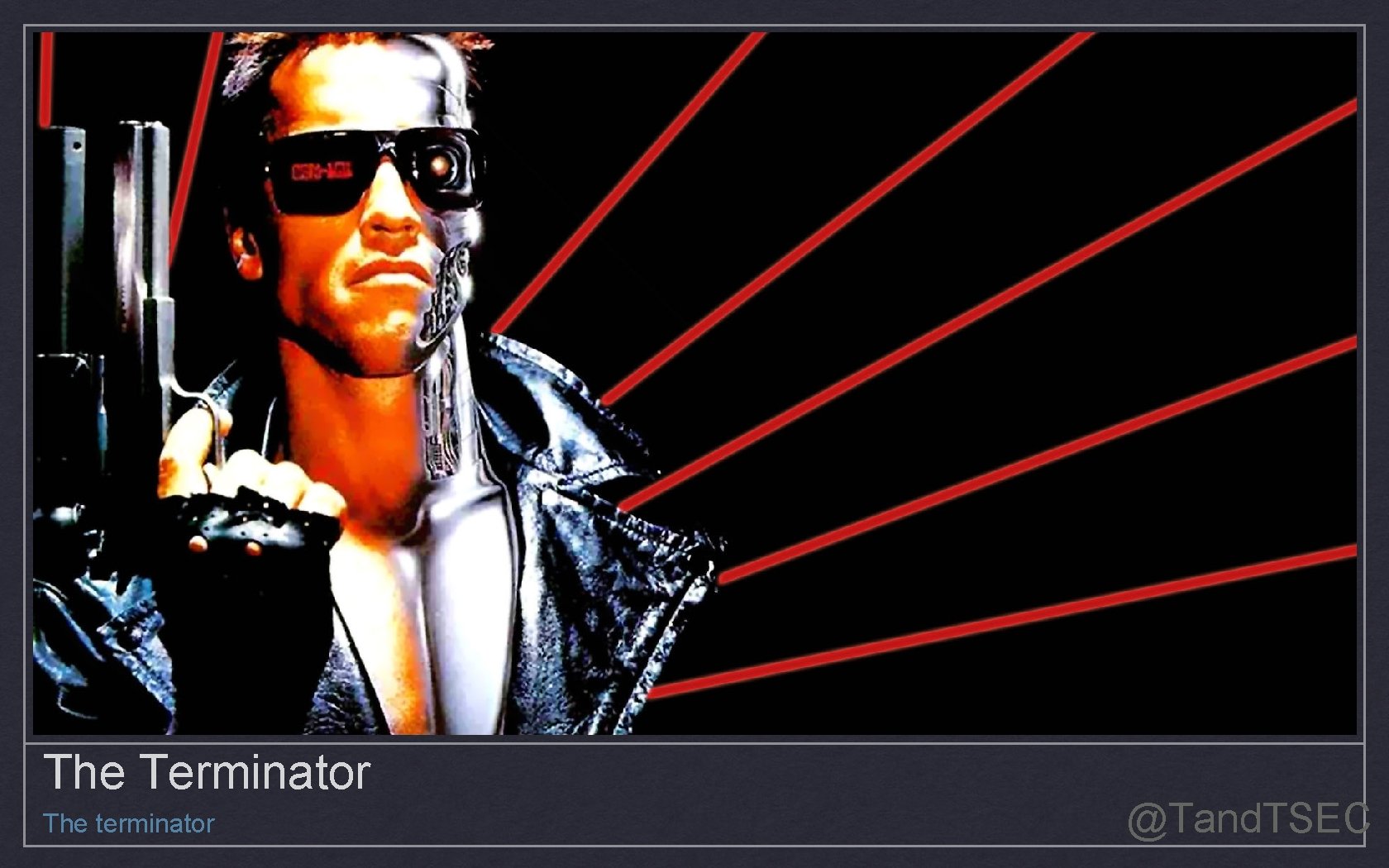 The Terminator The terminator @Tand. TSEC 