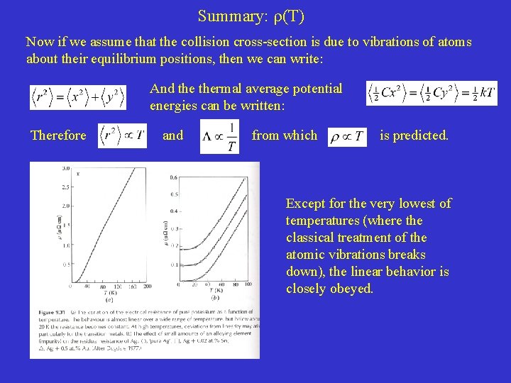 Summary: (T) Now if we assume that the collision cross-section is due to vibrations Summary: (T) Now if we assume that the collision cross-section is due to vibrations