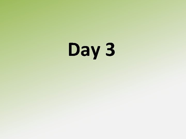 Day 3 