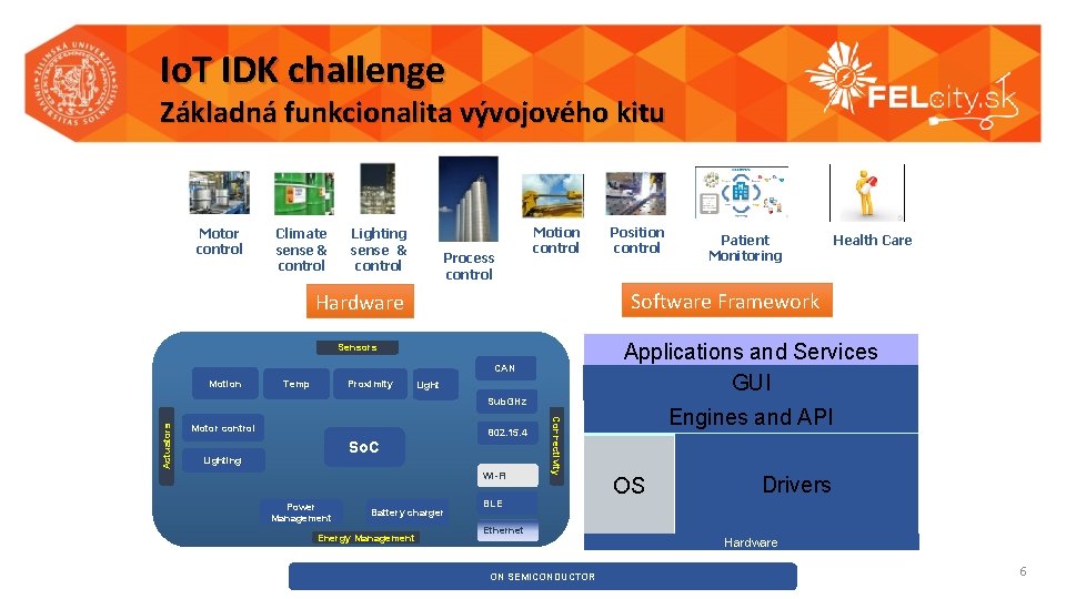 Io. T IDK challenge Základná funkcionalita vývojového kitu Motor control Climate sense & control