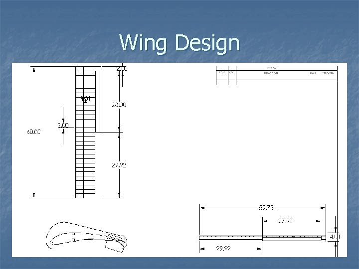 Wing Design Wing Design