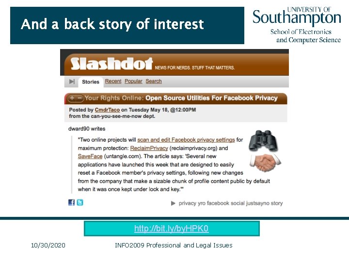 And a back story of interest http: //bit. ly/by. HPK 0 10/30/2020 INFO 2009