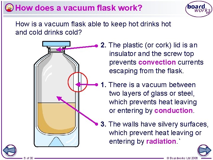 How does a vacuum flask work? How is a vacuum flask able to keep