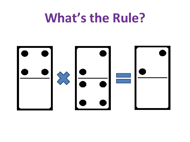 What’s the Rule? 