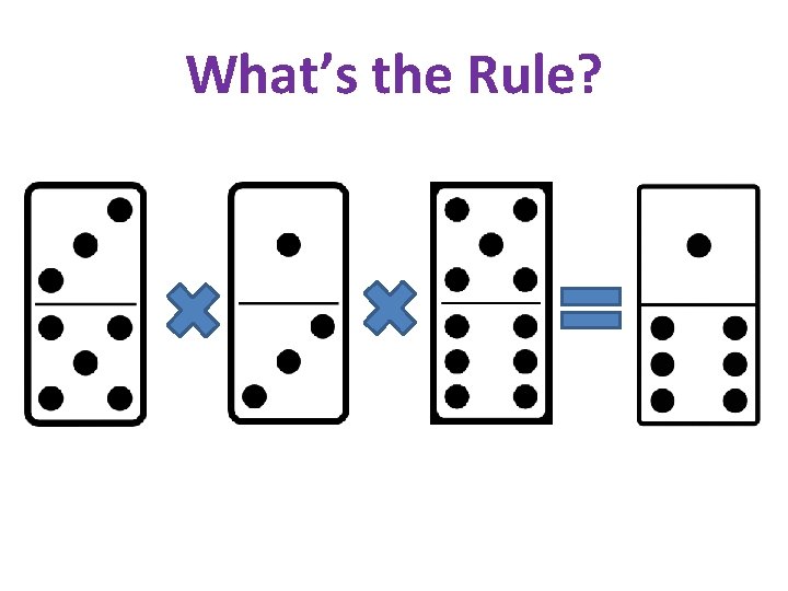 What’s the Rule? 