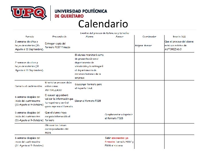 Calendario Calendario