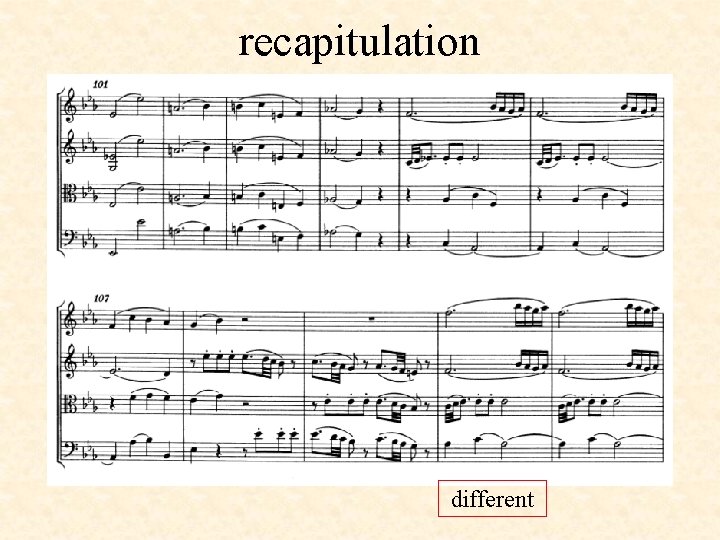 recapitulation different 