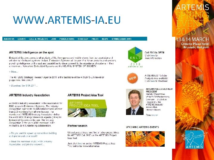 WWW. ARTEMIS‐IA. EU 