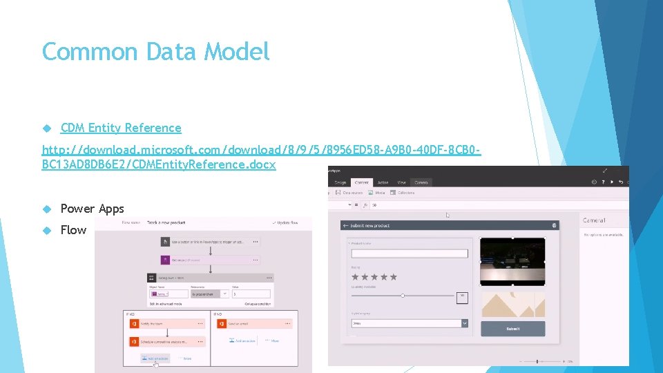 Common Data Model CDM Entity Reference http: //download. microsoft. com/download/8/9/5/8956 ED 58 -A 9