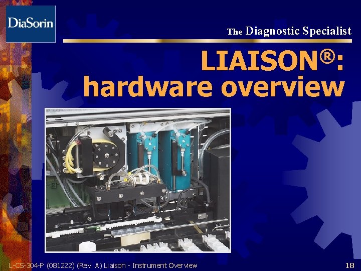 The Diagnostic Specialist ® LIAISON : hardware overview L-CS-304 -P (081222) (Rev. A) Liaison