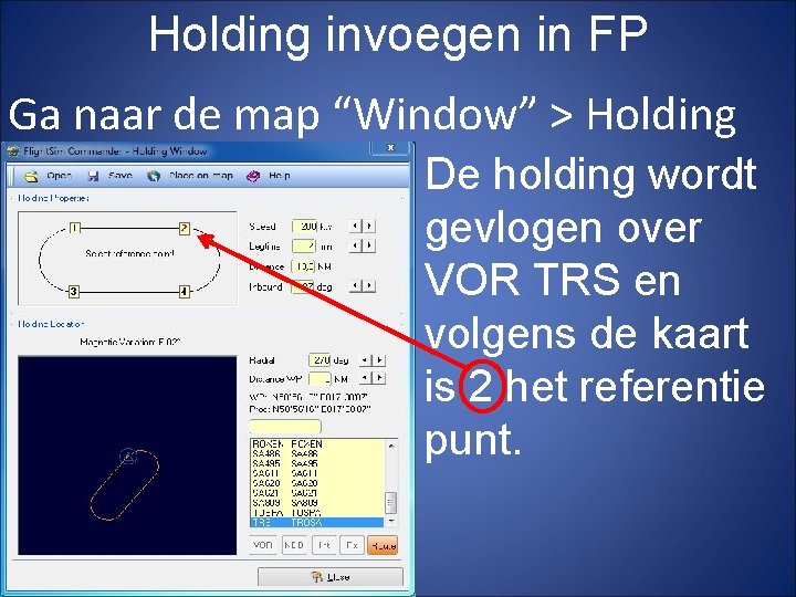 Holding invoegen in FP Ga naar de map “Window” > Holding De holding wordt