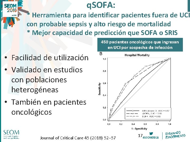 q. SOFA: * Herramienta para identificar pacientes fuera de UCI con probable sepsis y