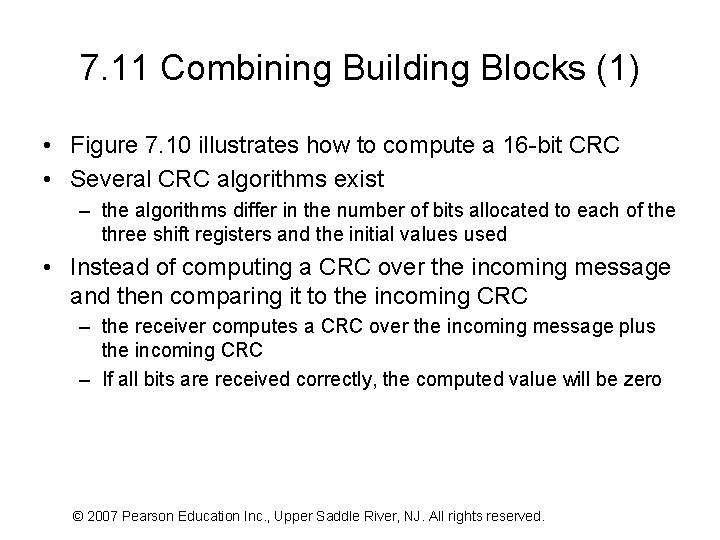 7. 11 Combining Building Blocks (1) • Figure 7. 10 illustrates how to compute