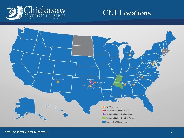 CNI Locations Service Without Reservation 3 CNI Locations Service Without Reservation 3