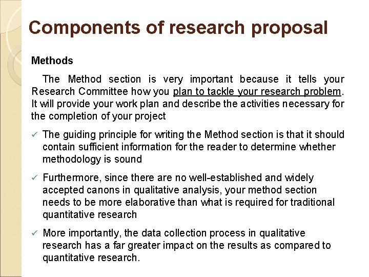 research proposal design definition literature