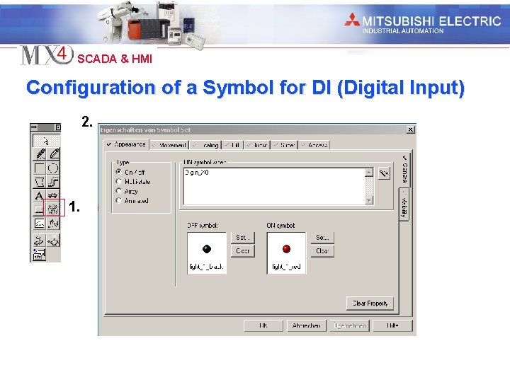 Industrial Automation SCADA & HMI Configuration of a Symbol for DI (Digital Input) 2.