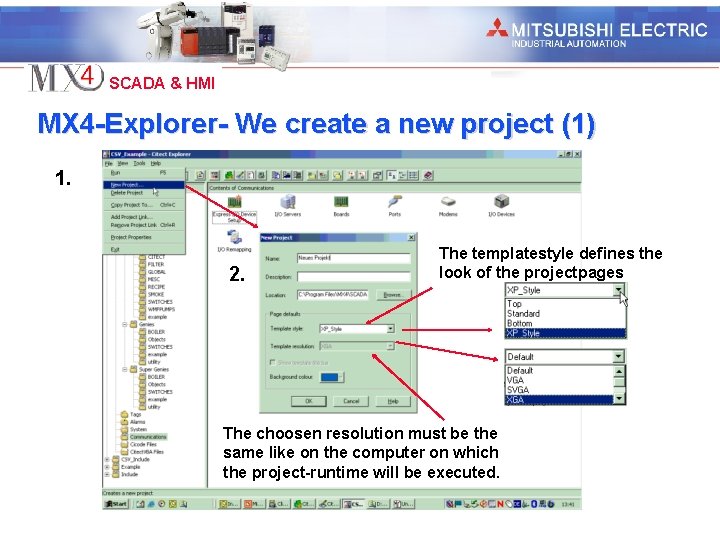 Industrial Automation SCADA & HMI MX 4 -Explorer- We create a new project (1)