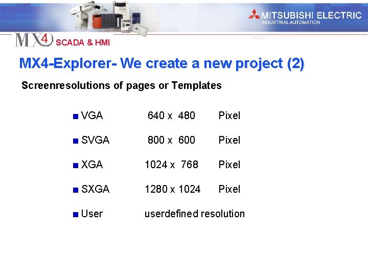 Industrial Automation SCADA & HMI MX 4 -Explorer- We create a new project (2)