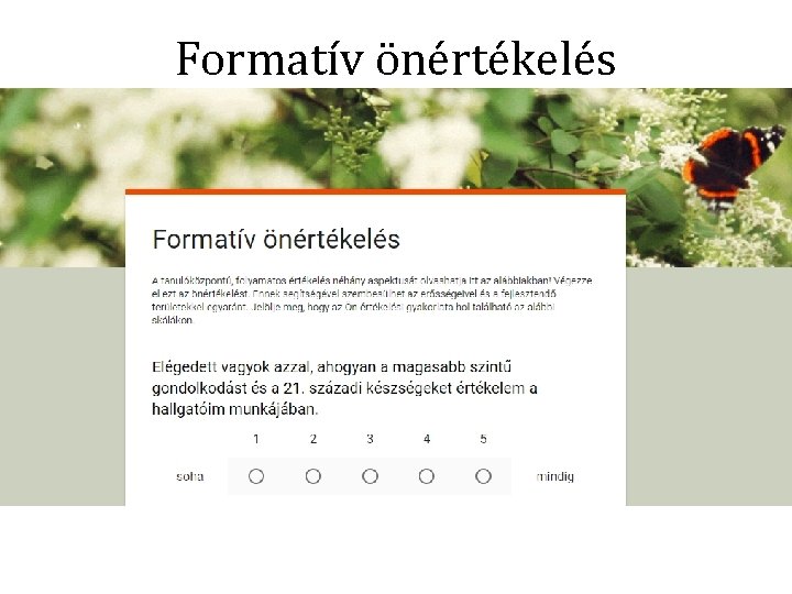 Formatív önértékelés 